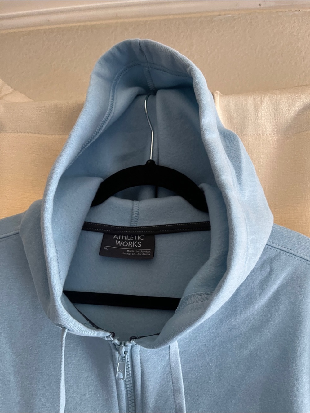 No Boundaries Light Blue Full-Zip Hoodie Jacket - Picture 4 of 7